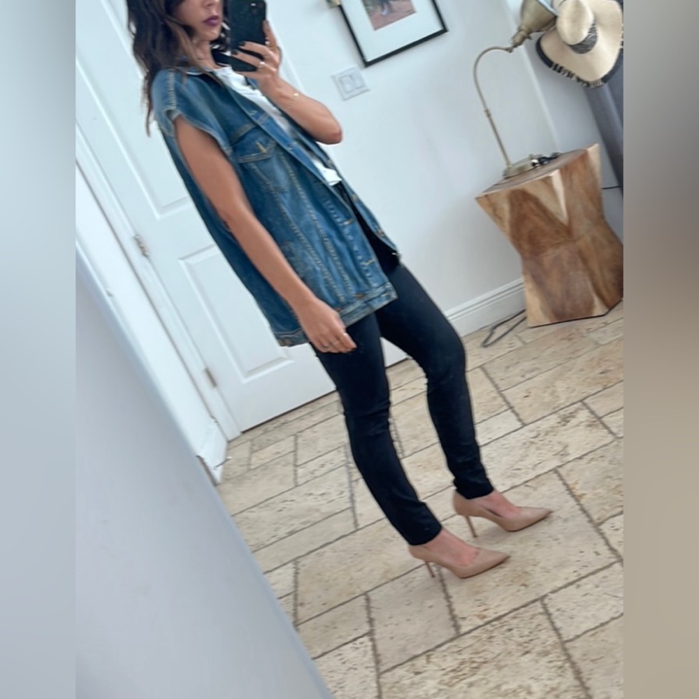 R13 oversized denim vest